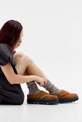 Dr. Martens Mules Doublées Marron Zebzag AnyWair