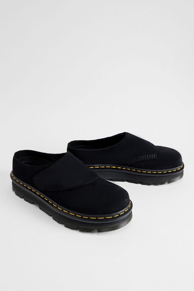Dr. Martens Schwarze Zebzag AnyWair Wildleder Clogs #2