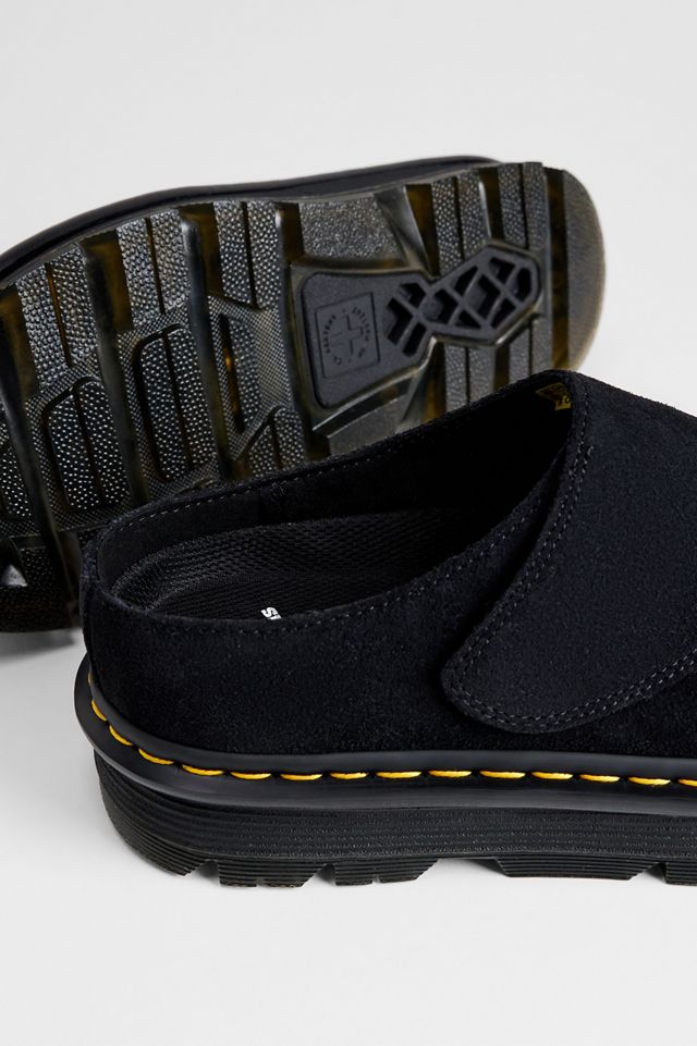 Dr. Martens Schwarze Zebzag AnyWair Wildleder Clogs #4