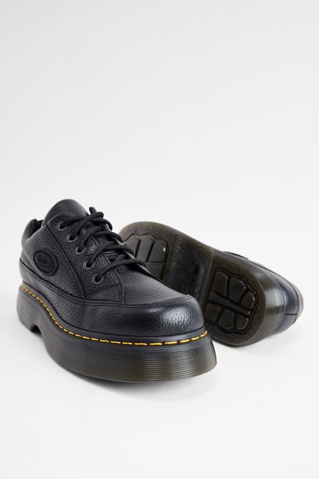 Zapatos de Cuero Nappa Fresado Negro de 5 Ojales Dr. Martens #4