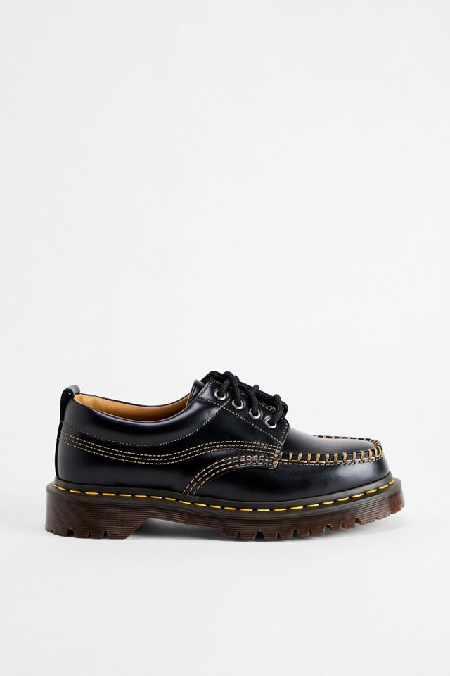 Dr. Martens Schwarze Lowell 4-Loch Lederschuhe #2
