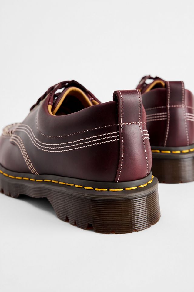 Dr. Martens Rote Lowell 4-Loch Lederschuhe #4