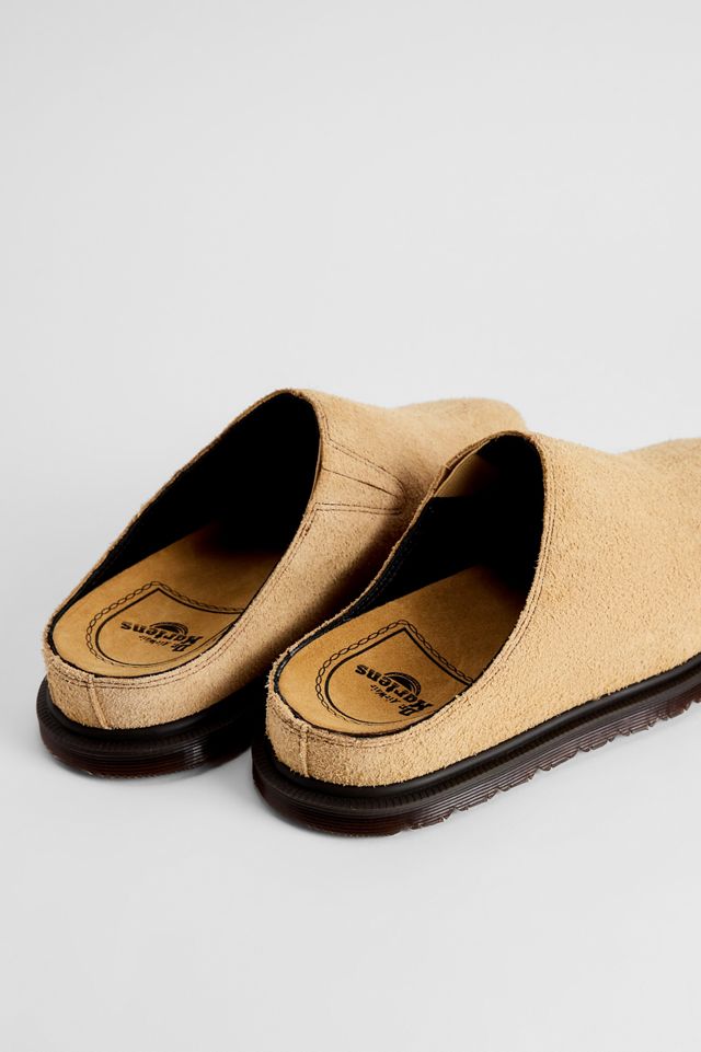 Dr. Martens Hellbraune San Wildleder-Mules #3