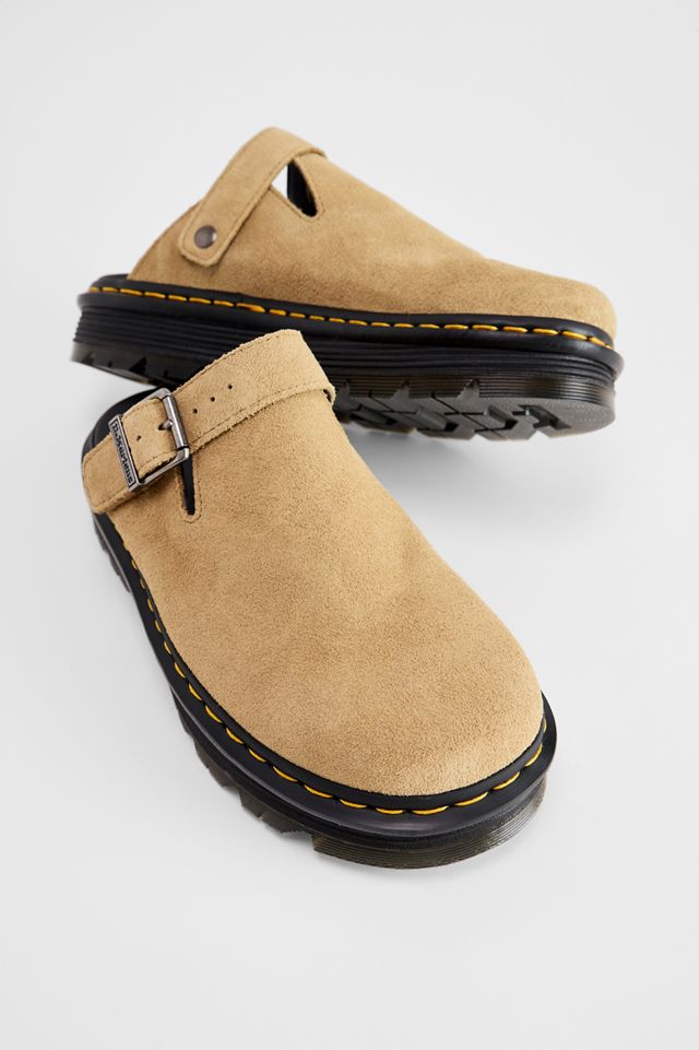 Mules à plateforme décontractées à bride arrière Tan Zebzag Dr. Martens #1