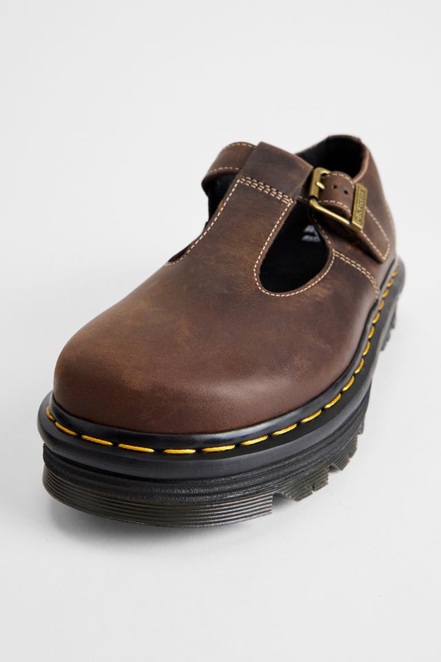 Dr. Martens Brown Zebzag Mary Jane Shoes #2
