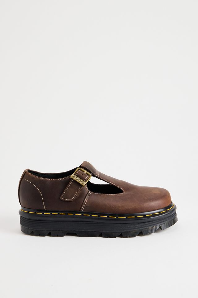 Dr. Martens Brown Zebzag Mary Jane Shoes #3