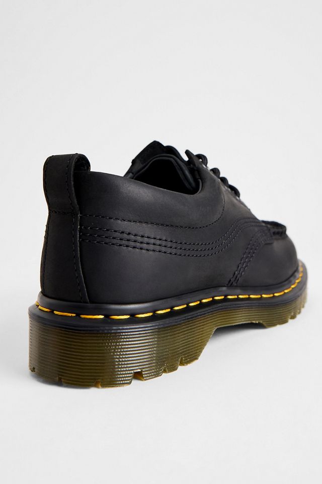 Dr. Martens Black Lowell 4-Eye Leather Shoes #3