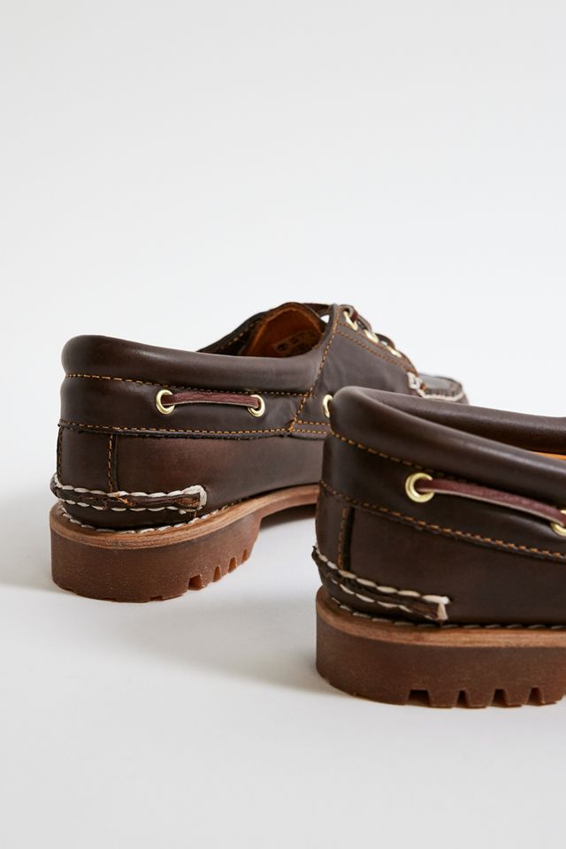 Scarpe Barca in Pelle Noreen Bordeaux a 3 Occhielli Timberland #4