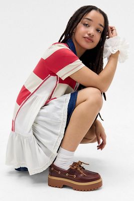 Timberland Burgundy Stone Street Boat Shoes