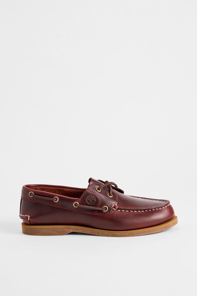 Timberland Burgunderfarbene 2-Ösen Bootsschuhe #3