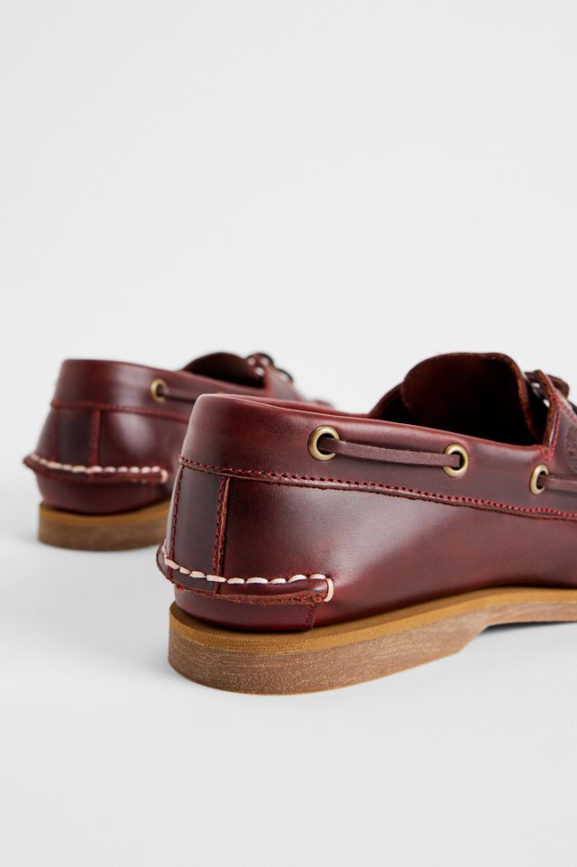 Timberland Burgunderfarbene 2-Ösen Bootsschuhe #4