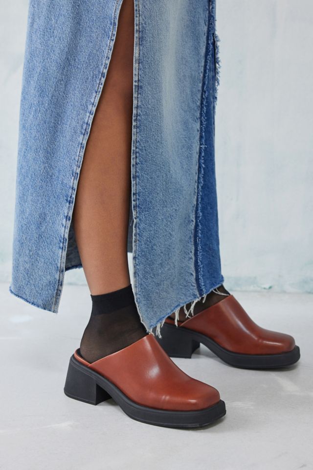 Vagabond Cinnamon Dorah Square Toe Mules