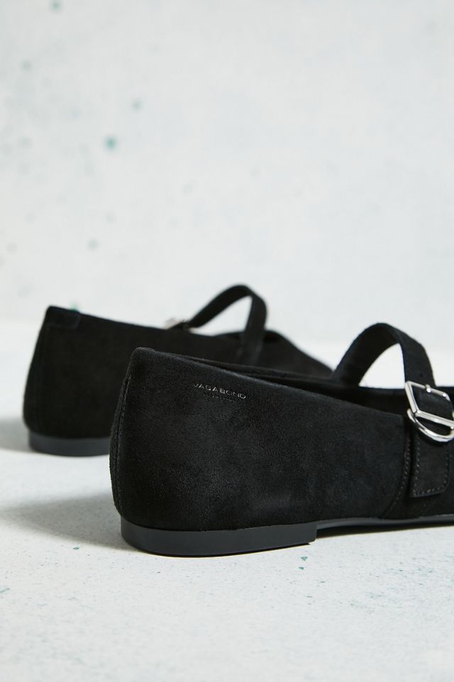 Vagabond Black Suede Jolin Ballet Pumps #1