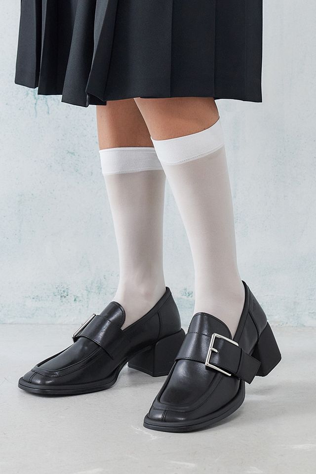 Vagabond Black Ansie Heeled Loafers | Urban Outfitters UK
