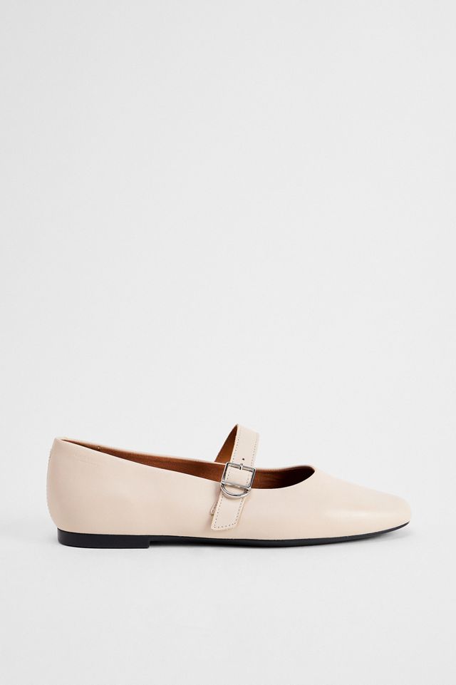 Vagabond White Jolin Leather Ballet Flats #2