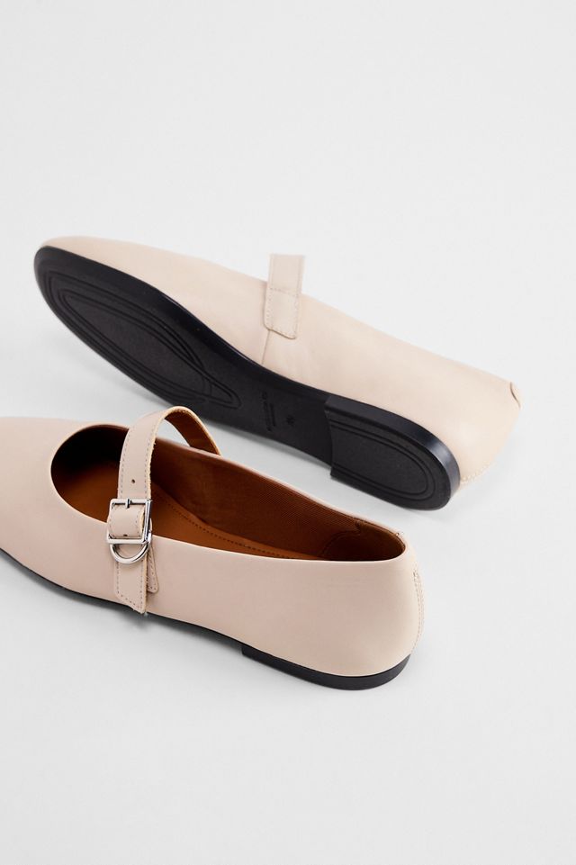Vagabond White Jolin Leather Ballet Flats #4