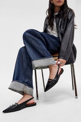 Vagabond Schwarze Hermine Lederschuhe