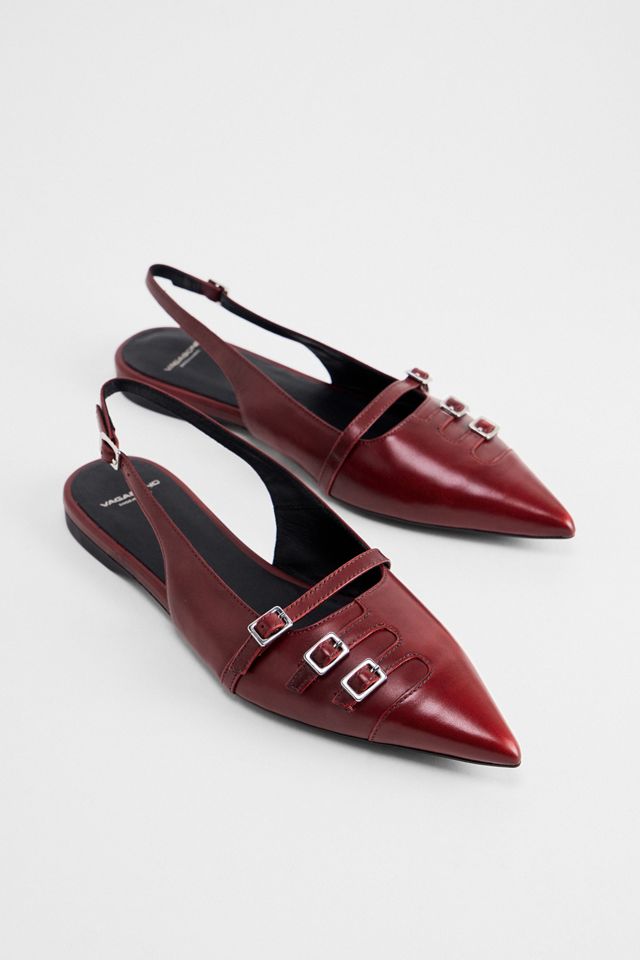 Vagabond Red Hermine Brush-Off Leather Shoes #1