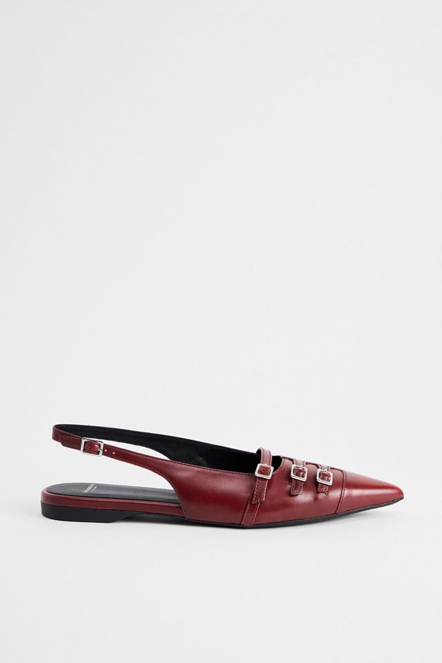 Vagabond Red Hermine Brush-Off Leather Shoes #2