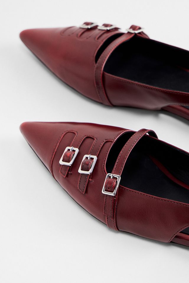 Vagabond Red Hermine Brush-Off Leather Shoes #3