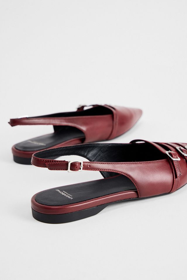 Vagabond Red Hermine Brush-Off Leather Shoes #4