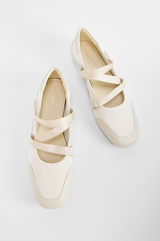 Vagabond Off White Hillary Ballet Shoes #1