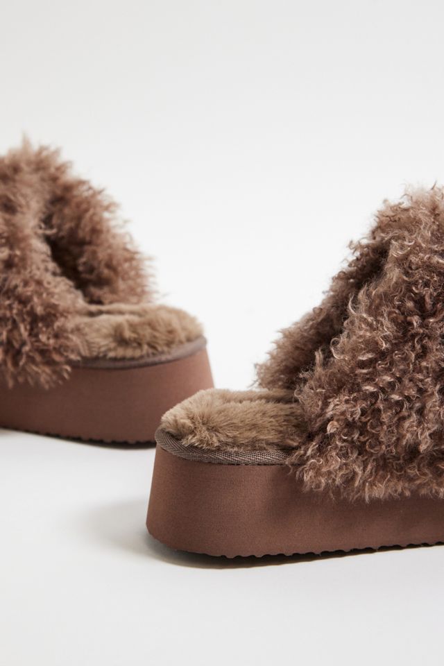 UO Haven Braune Plattform Hausschuhe #3
