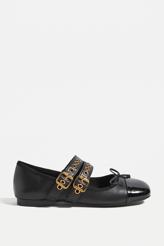 Jeffrey Campbell Black & Gold Balletic Pumps #2