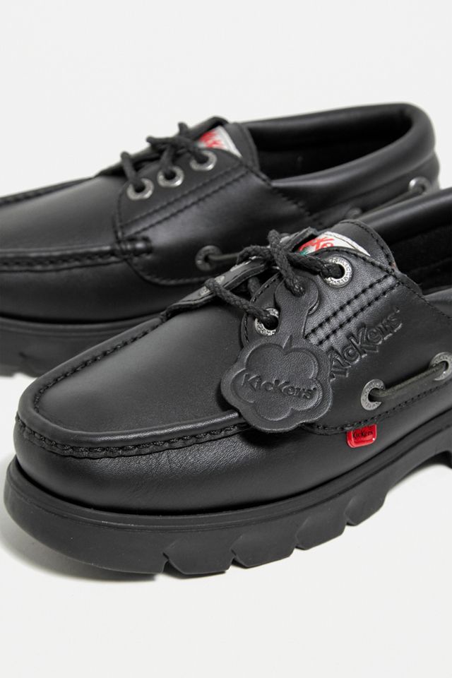 Kickers Black Lennon Boat Shoes #1