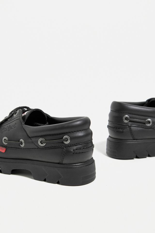 Kickers Black Lennon Boat Shoes #2