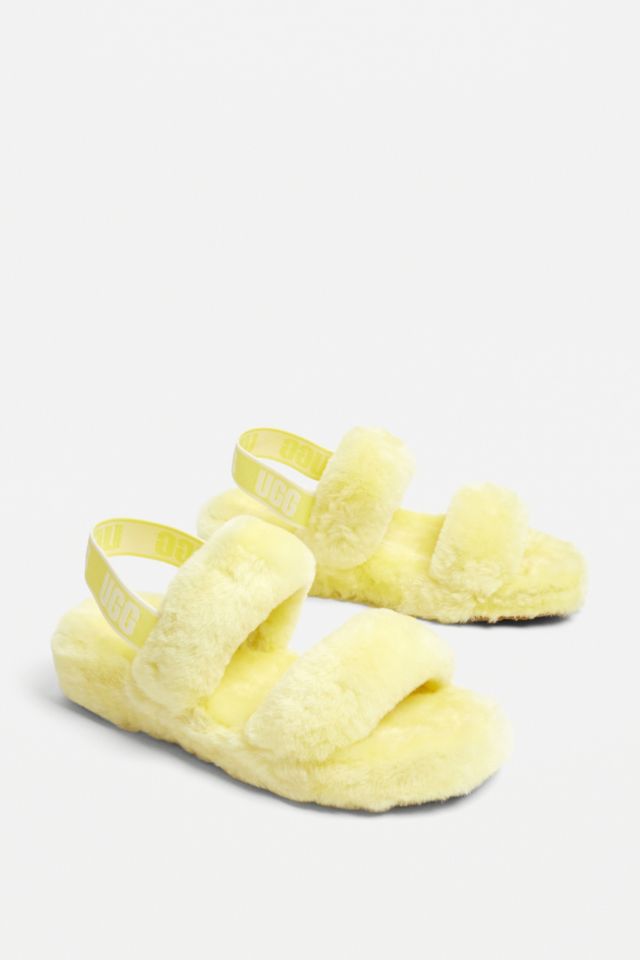 Uggs deals slides yellow