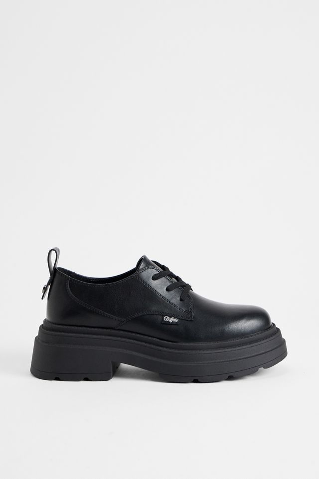 Buffalo Black Mars Lace Up Derby Shoes #4