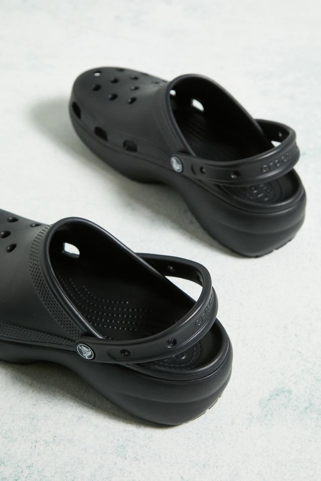 Crocs platform hot sale black