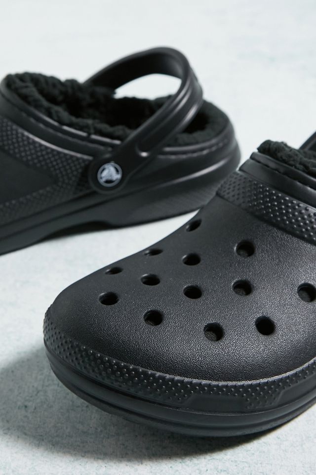 Crocs Black Classic Lined Clogs #2