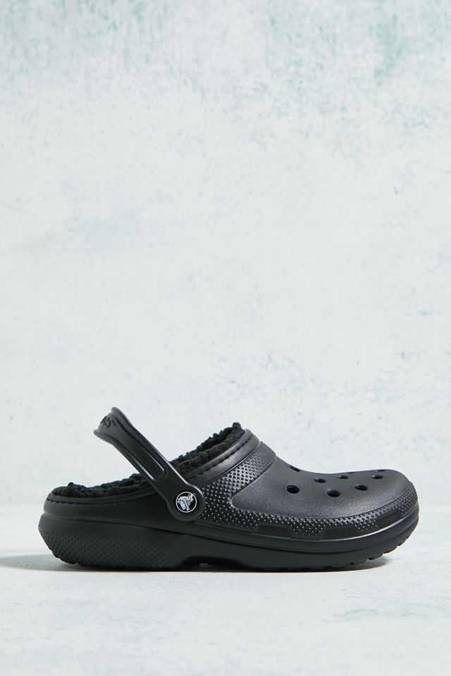 Crocs Black Classic Lined Clogs #3