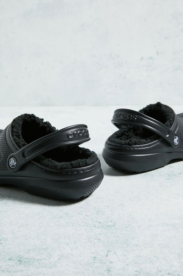 Crocs Black Classic Lined Clogs #4