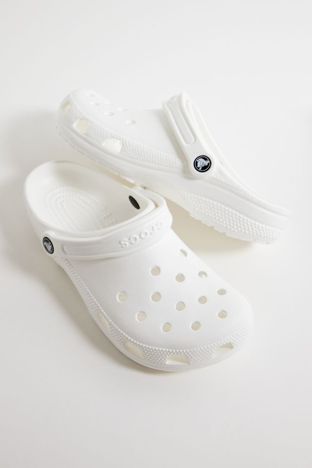 Crocs White Classic Clogs | Urban Outfitters UK