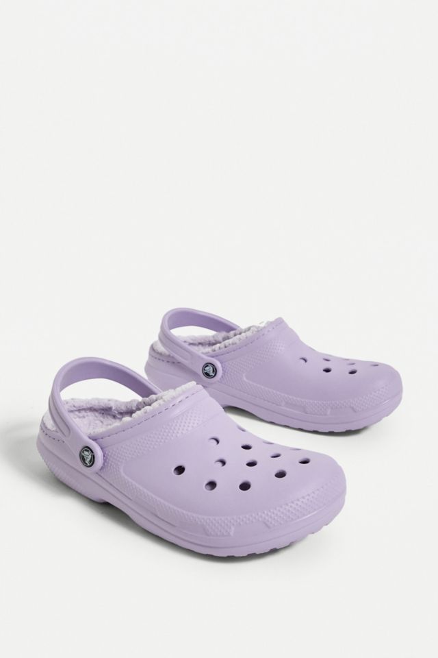 Lavender classic lined discount clog