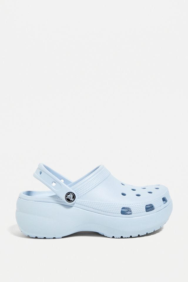 Crocs Mineral Blue Classic Platform Clog | Urban Outfitters UK