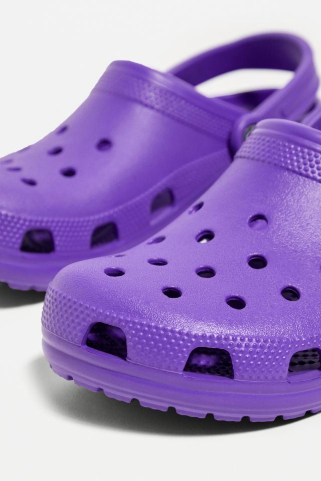 Crocs Neon Purple Classic Clogs | Urban Outfitters UK