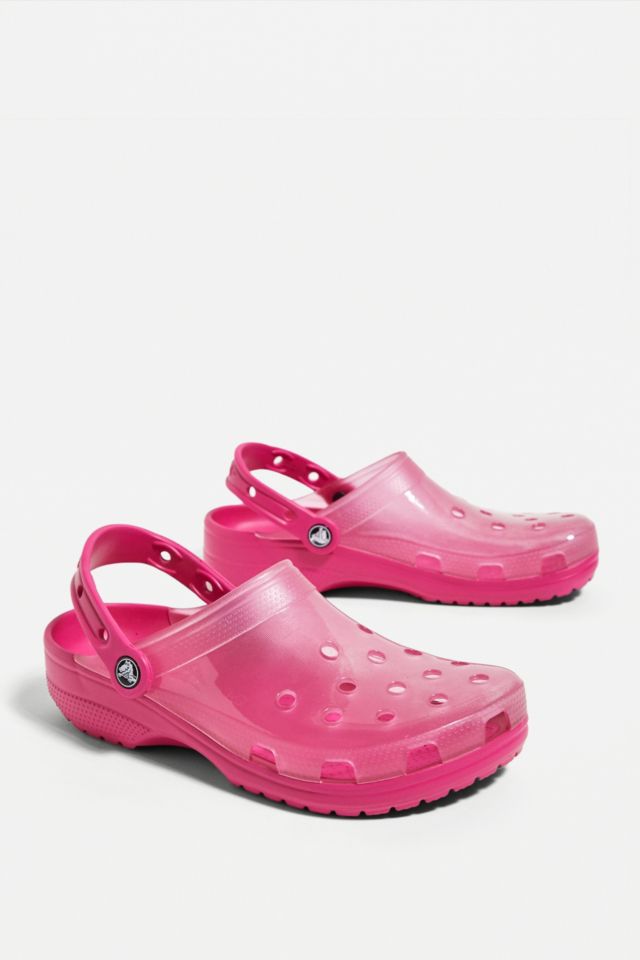 Clear crocs deals