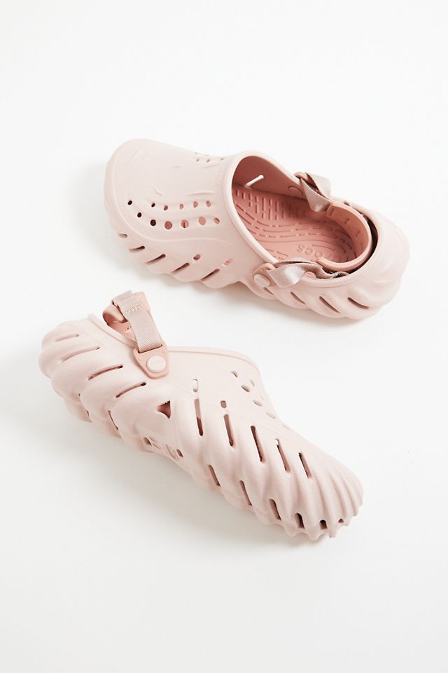 Crocs Pink Clay Echo Clogs #1