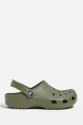 Crocs Army Green Classic Clogs | Urban Outfitters UK