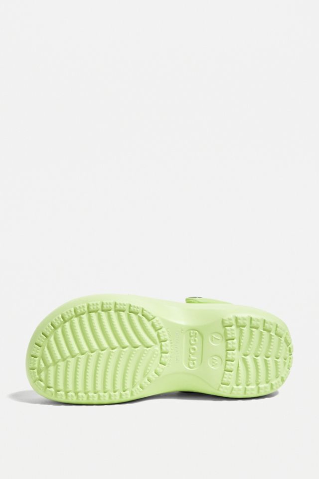 Crocs Celery Green Classic Platform Clog #4