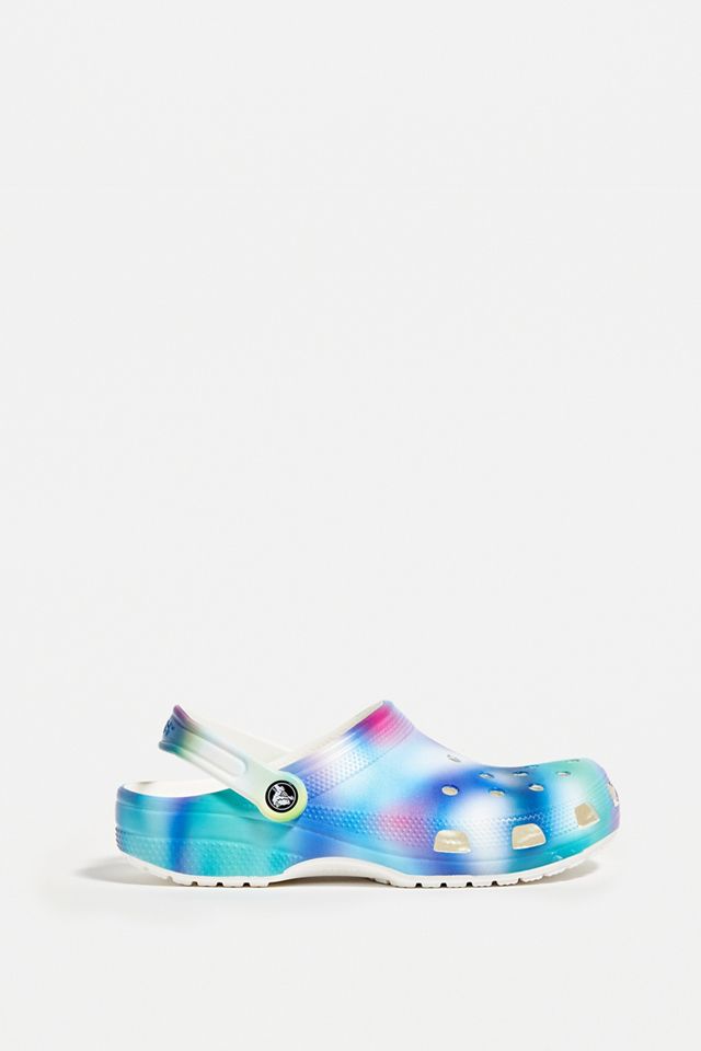 Crocs Zuecos clásicos blancos solarizados #1