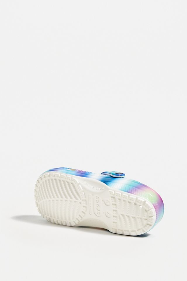 Crocs Zuecos clásicos blancos solarizados #3