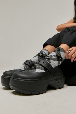 【関税込み】Stomp Mary Jane Ballerinas - Crocs - Synthetic - Stomp Mary Jane Ballerinas - Crocs - Synthetic - Silver