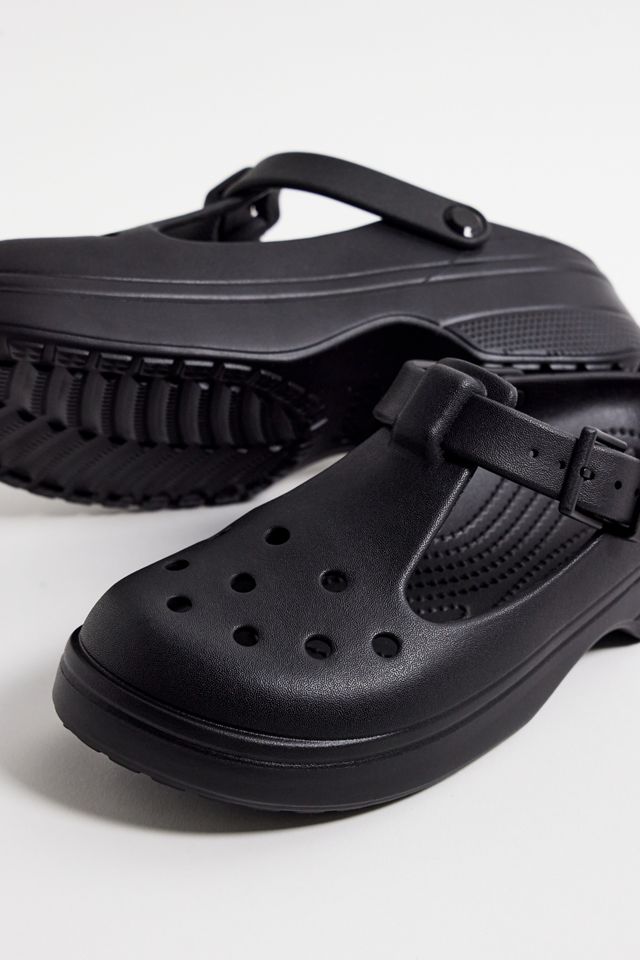 Crocs Black Classic Mary Jane Clogs #4