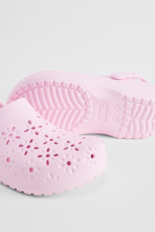 Zoccoli Crocs Rosa con Ritagli Floreali
 #2