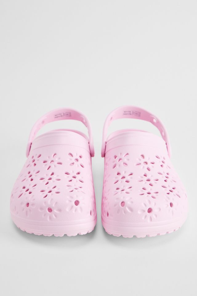 Zoccoli Crocs Rosa con Ritagli Floreali
 #3